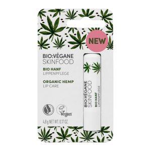 <b>BÁLSAMO LABIAL</b><br>para piel estresada<br>Cáñamo orgánico
