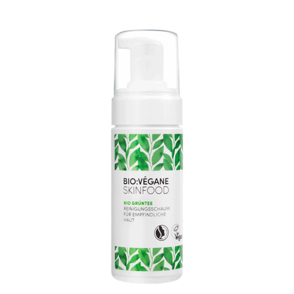 <b>ESPUMA LIMPIADORA</b><br>para piel sensible<br>Té verde orgánico