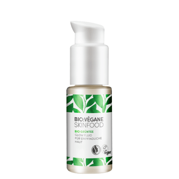 <b>FLUIDO ILUMINADOR</b><br>para piel sensible<br>Té verde orgánico