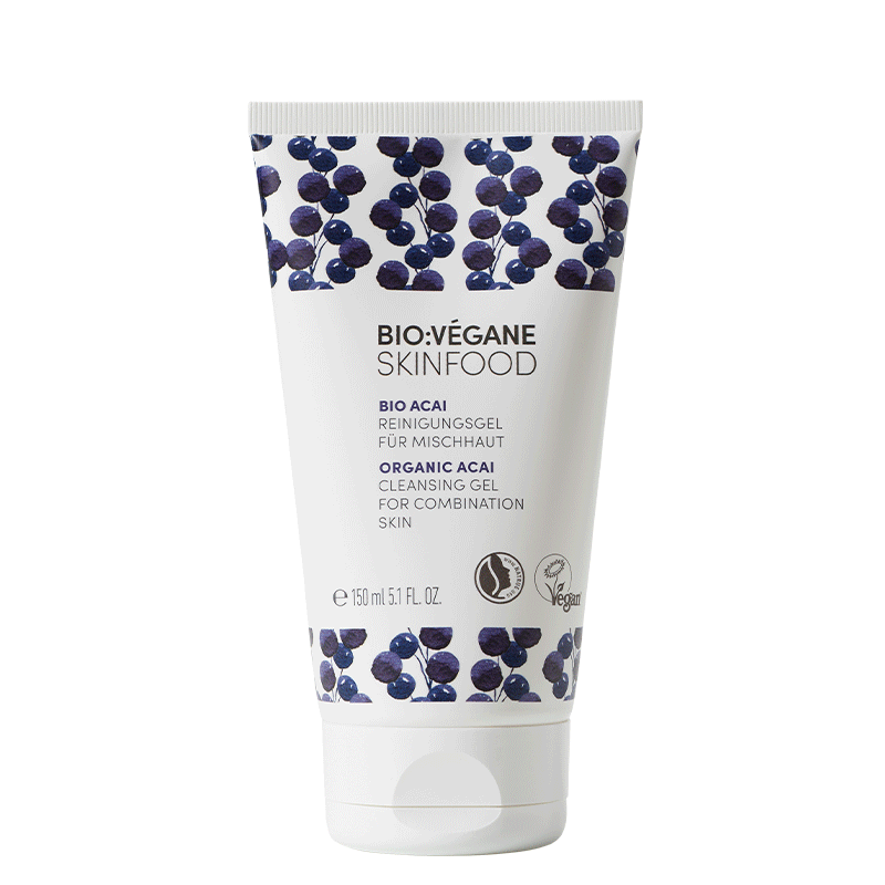 <b>GEL LIMPIADOR</b><br>para piel mixta<br>Acai orgánico