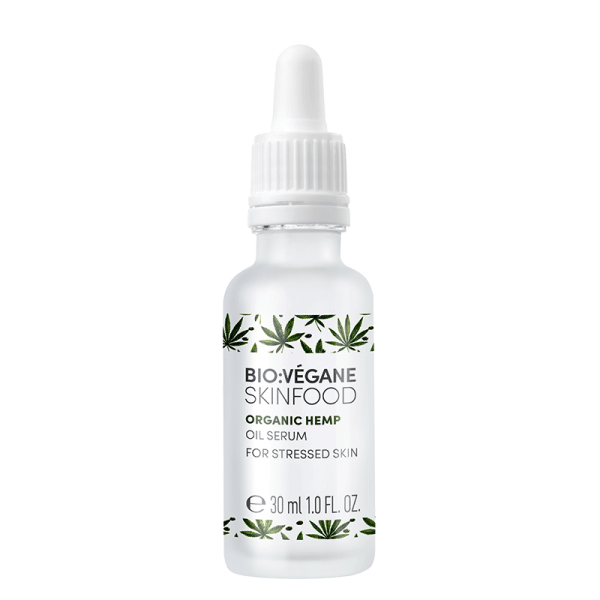 <b>SERUM FACIAL</b><br>para piel estresada<br>Cáñamo orgánico