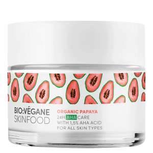 <b>TRATAMIENTO 24H AHA</b><br>para todo tipo de pieles<br>Papaya orgánico