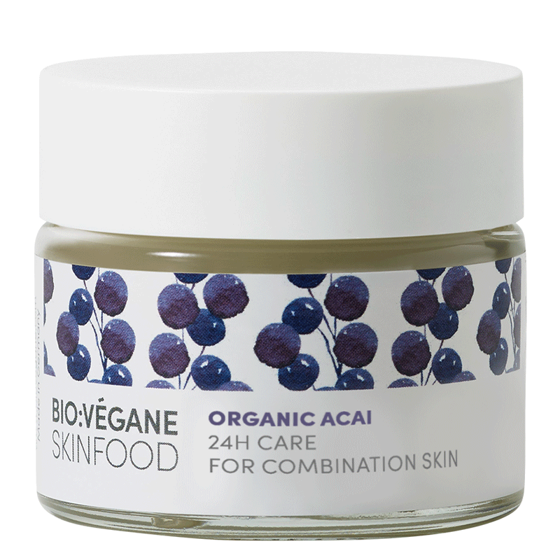 <b>TRATAMIENTO 24H</b><br>para piel mixta<br>Acai orgánico