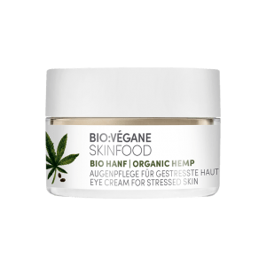 <b>CONTORNO DE OJOS</b><br>para piel estresada<br>Cáñamo orgánico
